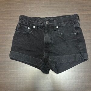 Black Denim Women's Shorts